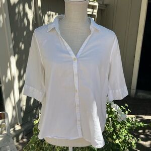 J. Crew Classic White Button-Down Shirt